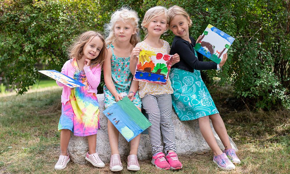 pint-sized paint out for kids